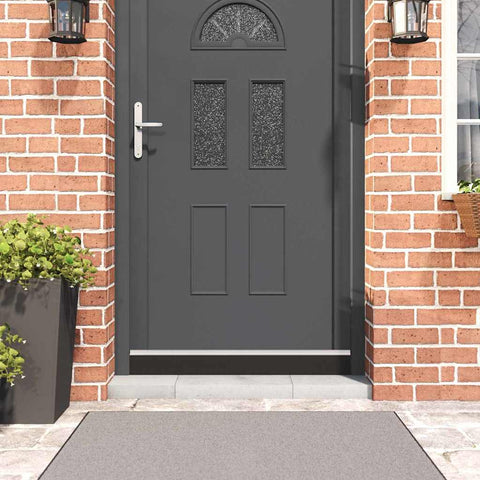 Spazzole per porte autoadesive 2 pcs Argento 100 cm