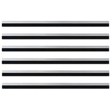 Spazzole per porte autoadesive 6 pcs Argento 100 cm