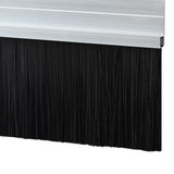 Spazzole per porte autoadesive 6 pcs Argento 100 cm
