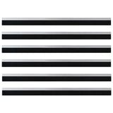Spazzole per porte autoadesive 6 pcs Argento 100 cm