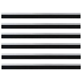 Spazzole per porte autoadesive 6 pcs Argento 100 cm