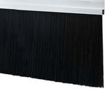 Spazzole per porte autoadesive 6 pcs Argento 100 cm