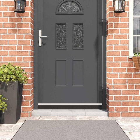 Spazzole per porte autoadesive 6 pcs Argento 100 cm