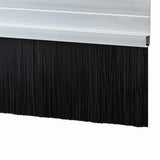 Spazzole per porte autoadesive 12 pcs Argento 100 cm