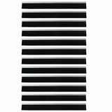 Spazzole per porte autoadesive 12 pcs Argento 100 cm