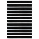 Spazzole per porte autoadesive 12 pcs Argento 100 cm