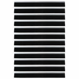 Spazzole per porte autoadesive 12 pcs Argento 100 cm