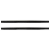 Spazzole per porte autoadesive 2 pcs Argento 100 cm