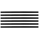 Spazzole per porte autoadesive 6 pcs Argento 100 cm