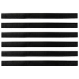 Spazzole per porte autoadesive 6 pcs Argento 100 cm