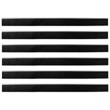 Spazzole per porte autoadesive 6 pcs Argento 100 cm