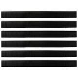 Spazzole per porte autoadesive 6 pcs Argento 100 cm