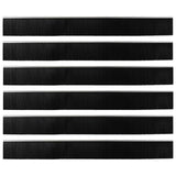 Spazzole per porte autoadesive 6 pcs Argento 100 cm