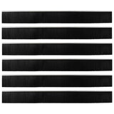 Spazzole per porte autoadesive 6 pcs Argento 100 cm