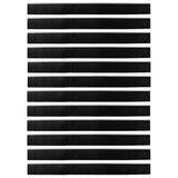 Spazzole per porte autoadesive 12 pcs Argento 100 cm