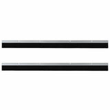 Spazzole per porte a vite 2 pcs Argento 100 cm