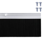 Spazzole per porte a vite 2 pcs Argento 100 cm