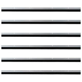 Spazzole per porte a vite 6 pcs Argento 100 cm