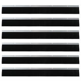 Spazzole per porte a vite 6 pcs Argento 100 cm