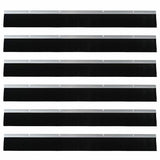 Spazzole per porte a vite 6 pcs Argento 100 cm