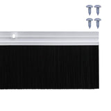 Spazzole per porte a vite 6 pcs Argento 100 cm