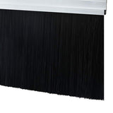 Spazzole per porte a vite 12 pcs Argento 100 cm