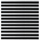 Spazzole per porte a vite 12 pcs Argento 100 cm