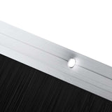 Spazzole per porte a vite 12 pcs Argento 100 cm