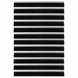 Spazzole per porte a vite 12 pcs Argento 100 cm