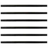 Spazzole per porte a vite 6 pcs Argento 100 cm