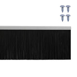 Spazzole per porte a vite 6 pcs Argento 100 cm