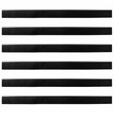 Spazzole per porte a vite 6 pcs Argento 100 cm