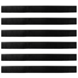 Spazzole per porte a vite 6 pcs Argento 100 cm