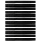 Spazzole per porte a vite 12 pcs Argento 100 cm