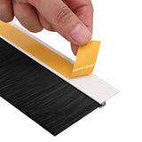 Spazzole per porte autoadesive 2 pcs Bianco 100 cm