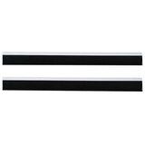Spazzole per porte autoadesive 2 pcs Bianco 100 cm