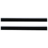 Spazzole per porte autoadesive 2 pcs Bianco 100 cm