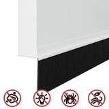 Spazzole per porte autoadesive 2 pcs Bianco 100 cm