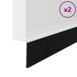 Spazzole per porte autoadesive 2 pcs Bianco 100 cm