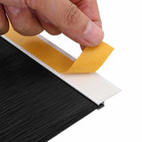 Spazzole per porte autoadesive 2 pcs Bianco 100 cm