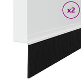 Spazzole per porte autoadesive 2 pcs Bianco 100 cm
