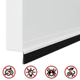 Spazzole per porte autoadesive 6 pcs Bianco 100 cm