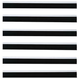 Spazzole per porte autoadesive 6 pcs Bianco 100 cm