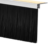 Spazzole per porte autoadesive 2 pcs Bianco 100 cm