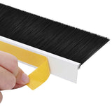 Spazzole per porte autoadesive 2 pcs Bianco 100 cm