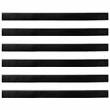 Spazzole per porte autoadesive 6 pcs Bianco 100 cm