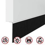 Spazzole per porte autoadesive 6 pcs Bianco 100 cm