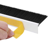 Spazzole per porte autoadesive 12 pcs Bianco 100 cm