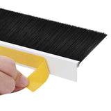 Spazzole per porte autoadesive 12 pcs Bianco 100 cm