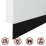 Spazzole per porte autoadesive 12 pcs Bianco 100 cm